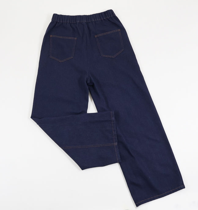 Wide Leg Denim Jogger
