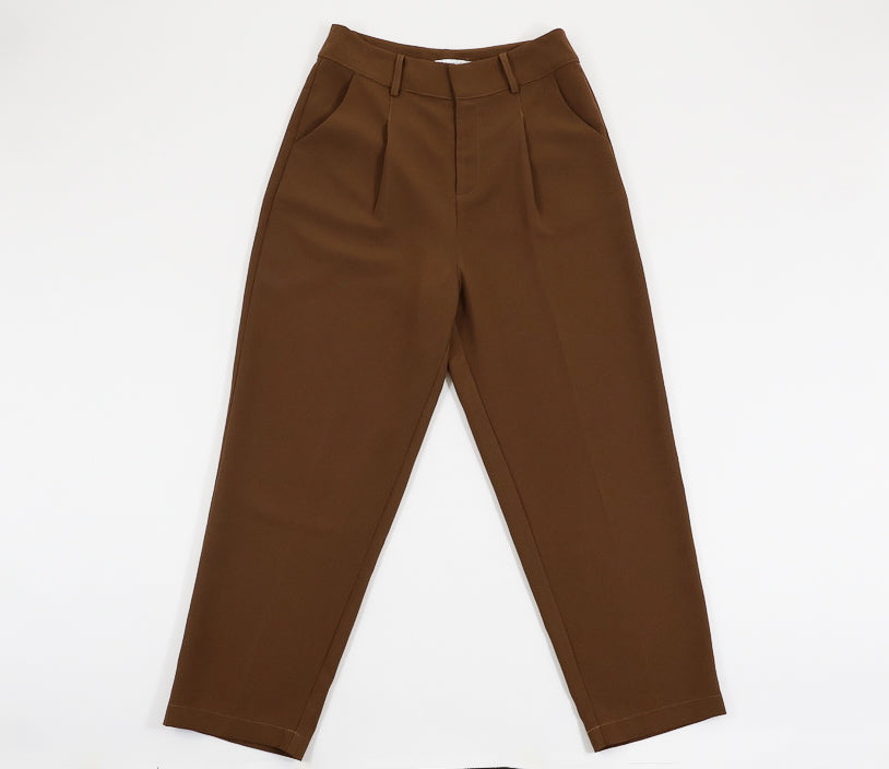Pleated Slim Cuff Flap Pocket Pant