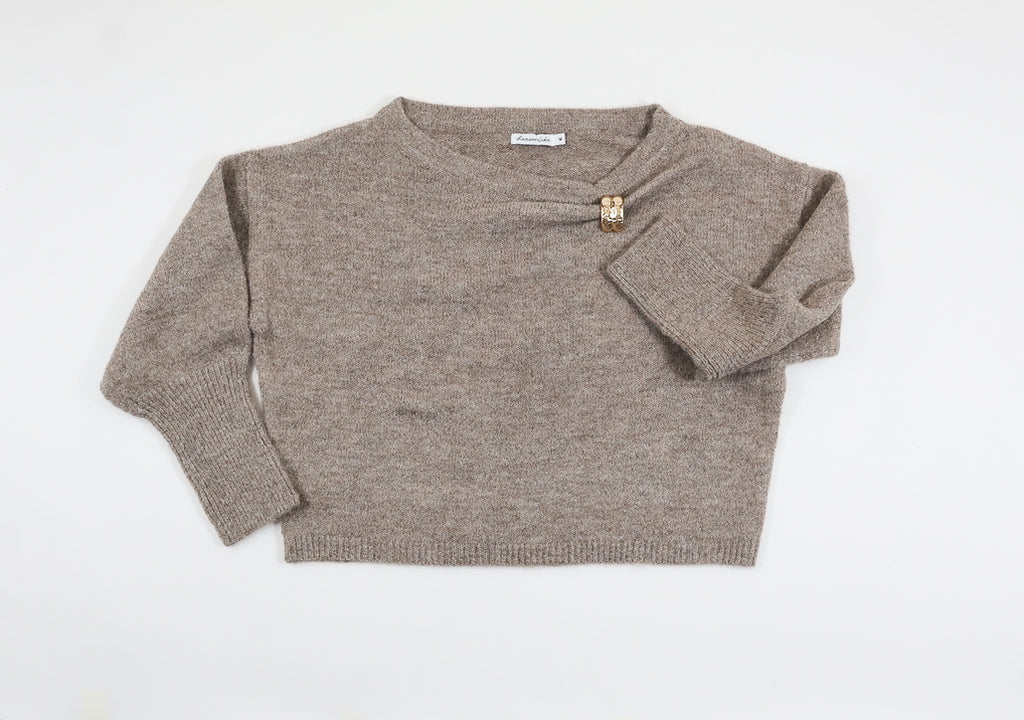 Brooch Knit Sweater