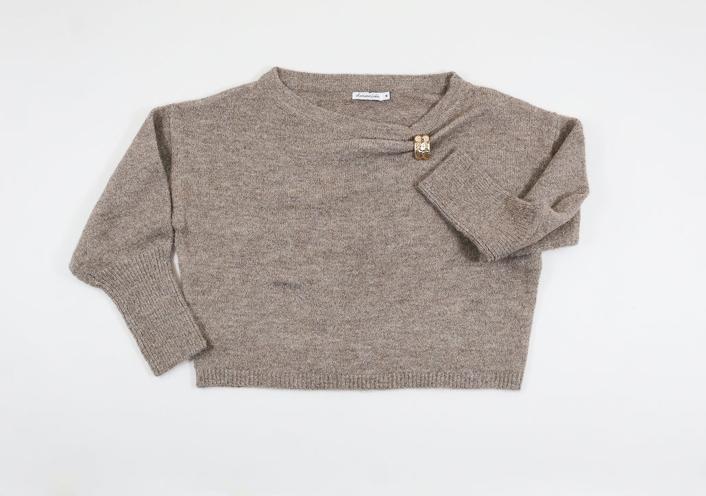 Brooch Knit Sweater