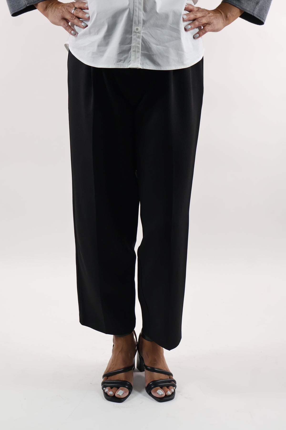 Pleated Slim Cuff Welt Pocket Pant