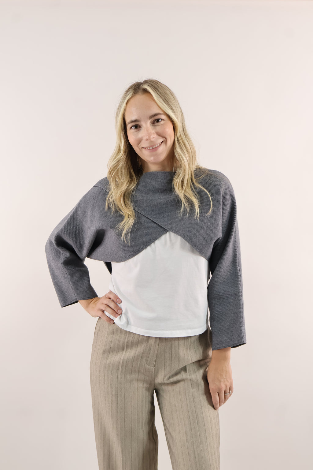 Crisscross Crop Sweater
