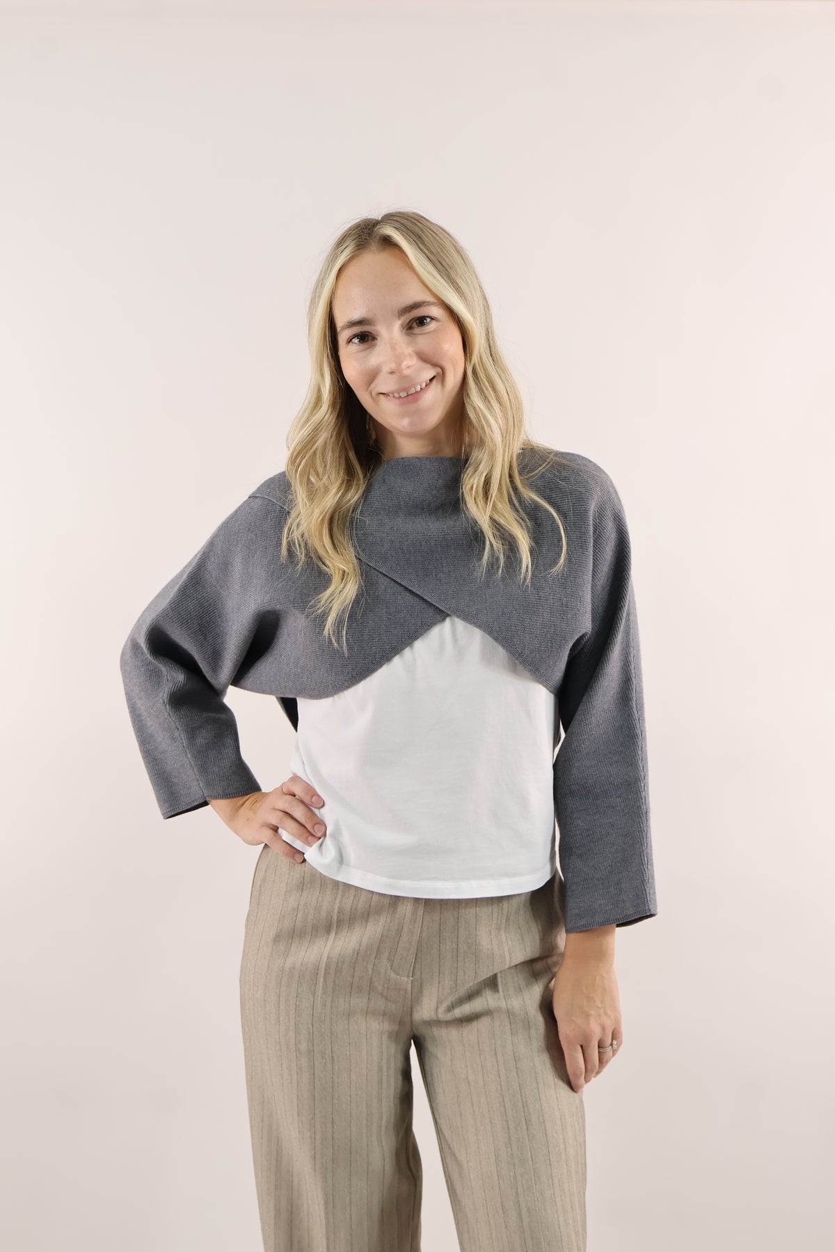 Crisscross Crop Sweater
