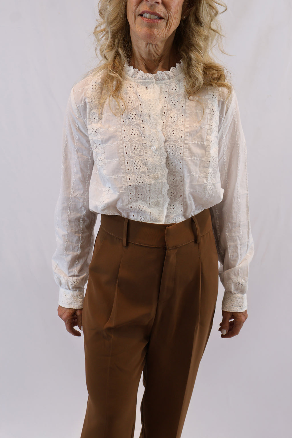 Lace Front Detail Shirt