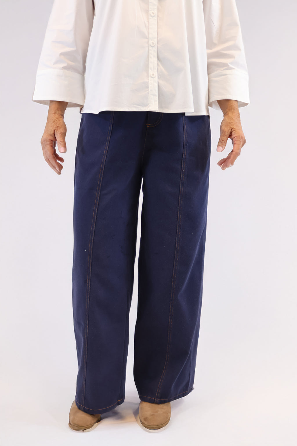 Wide Leg Denim Jogger