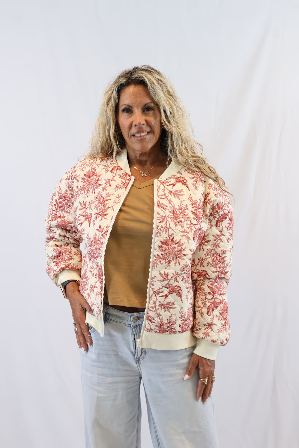 Quilted Bomber Jacket
