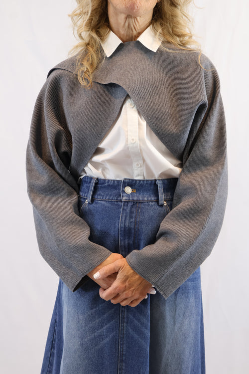 Crisscross Crop Sweater