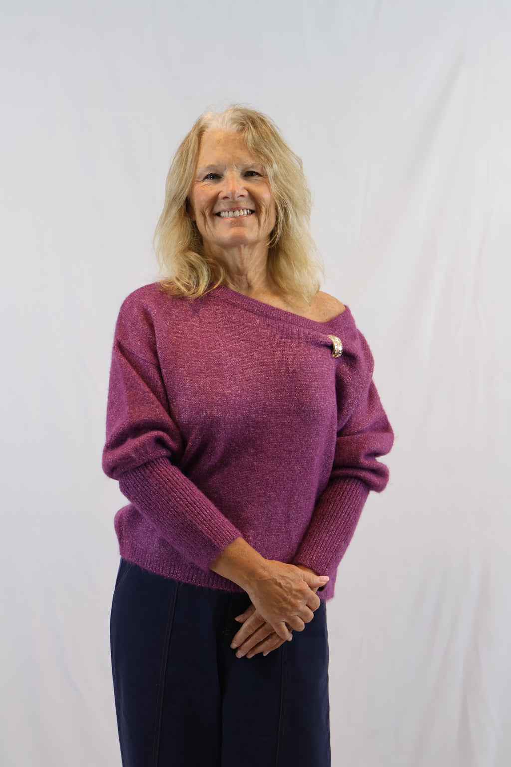 Brooch Knit Sweater