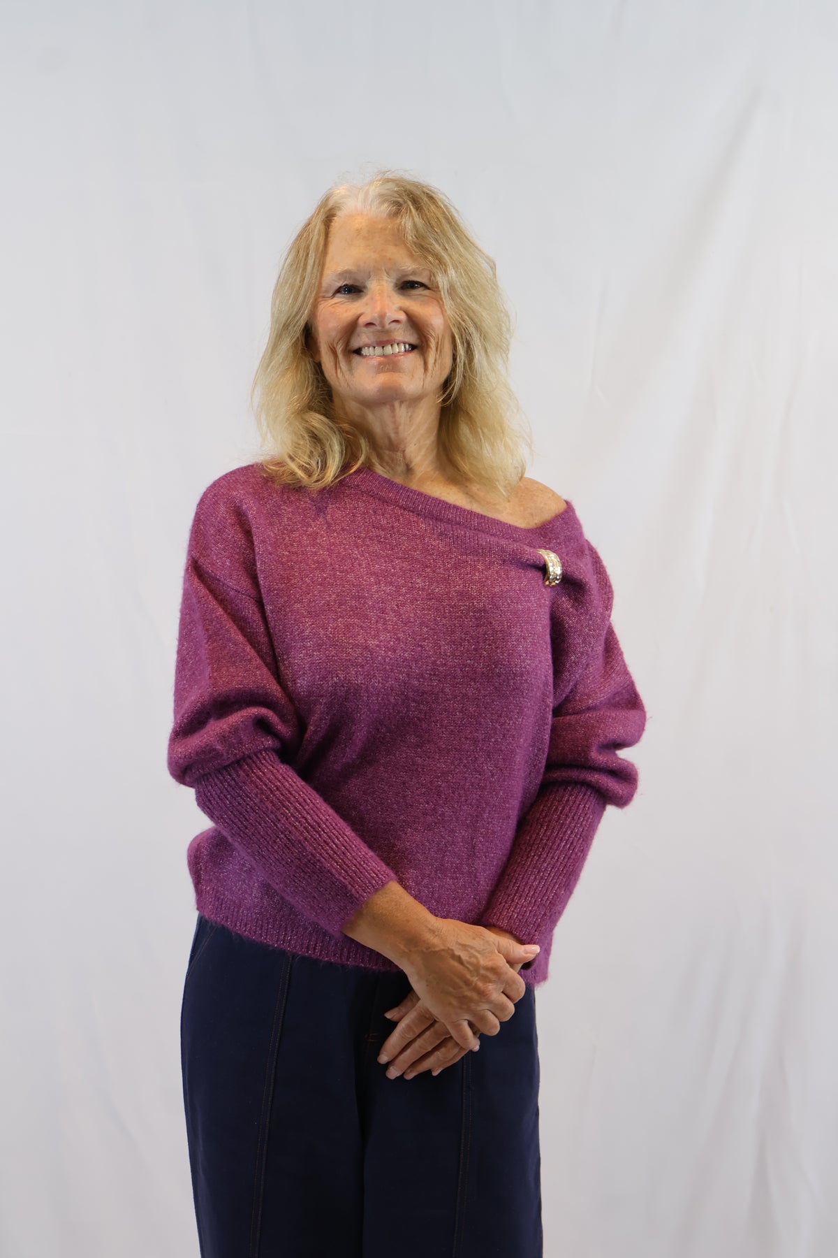 Brooch Knit Sweater