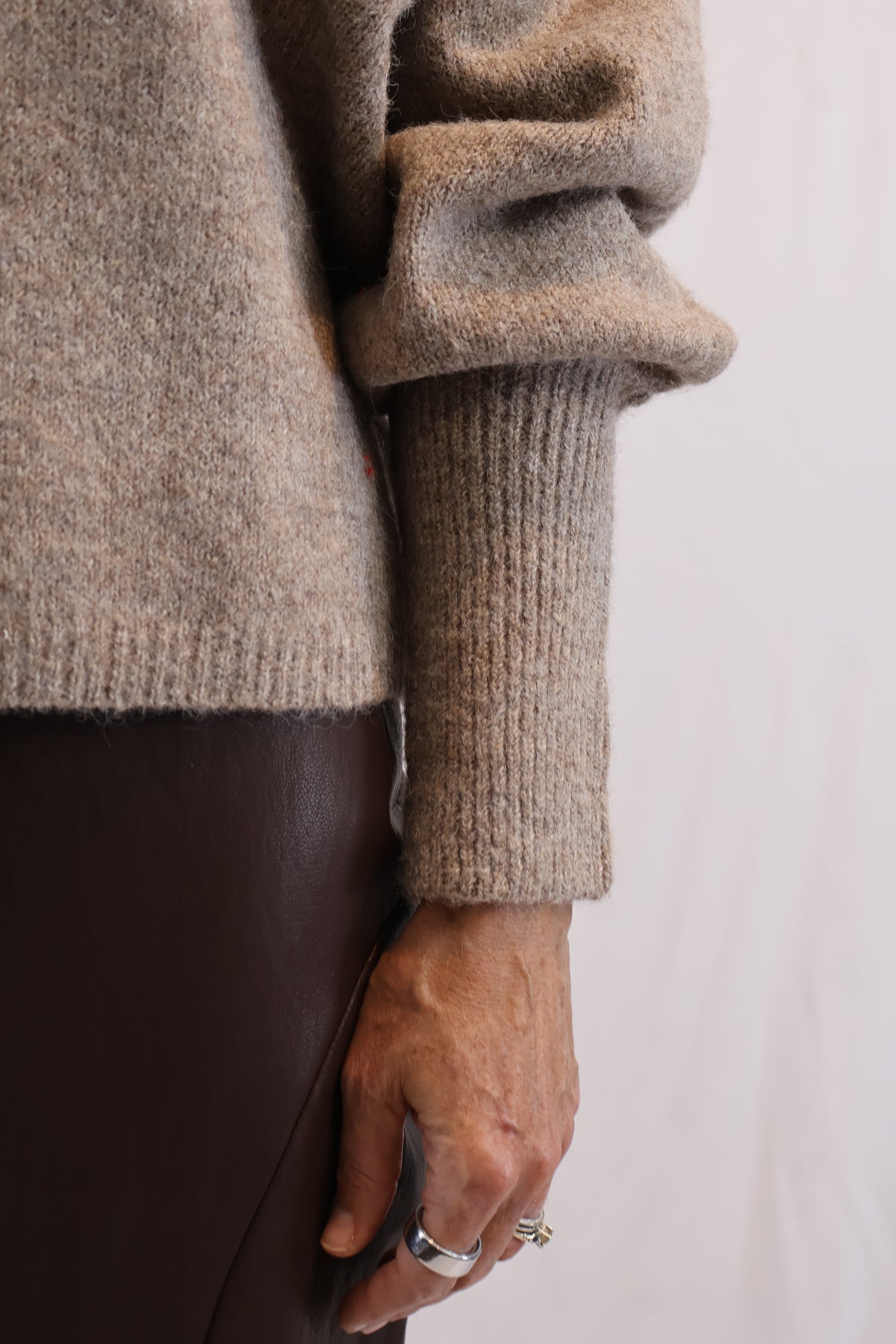 Brooch Knit Sweater