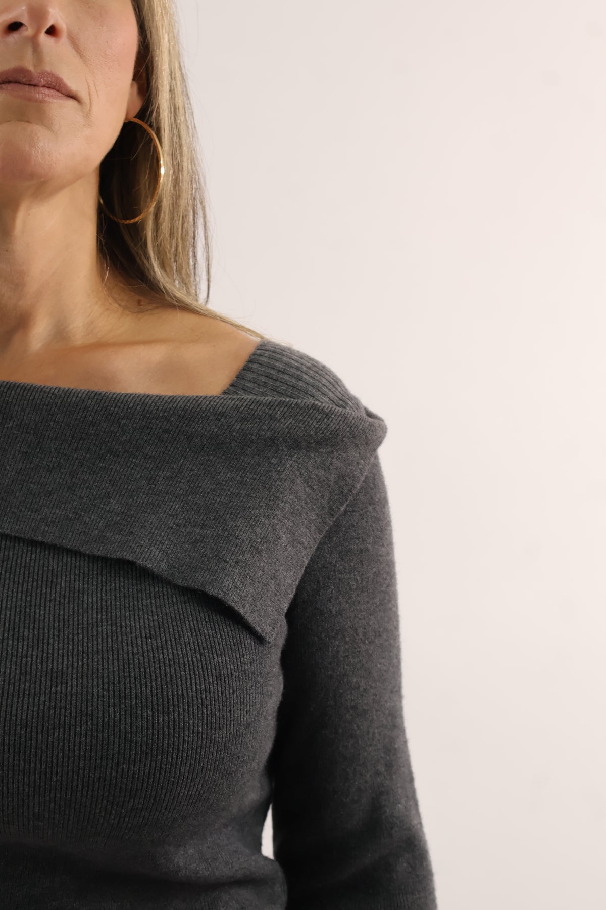 Open Neck Sweater