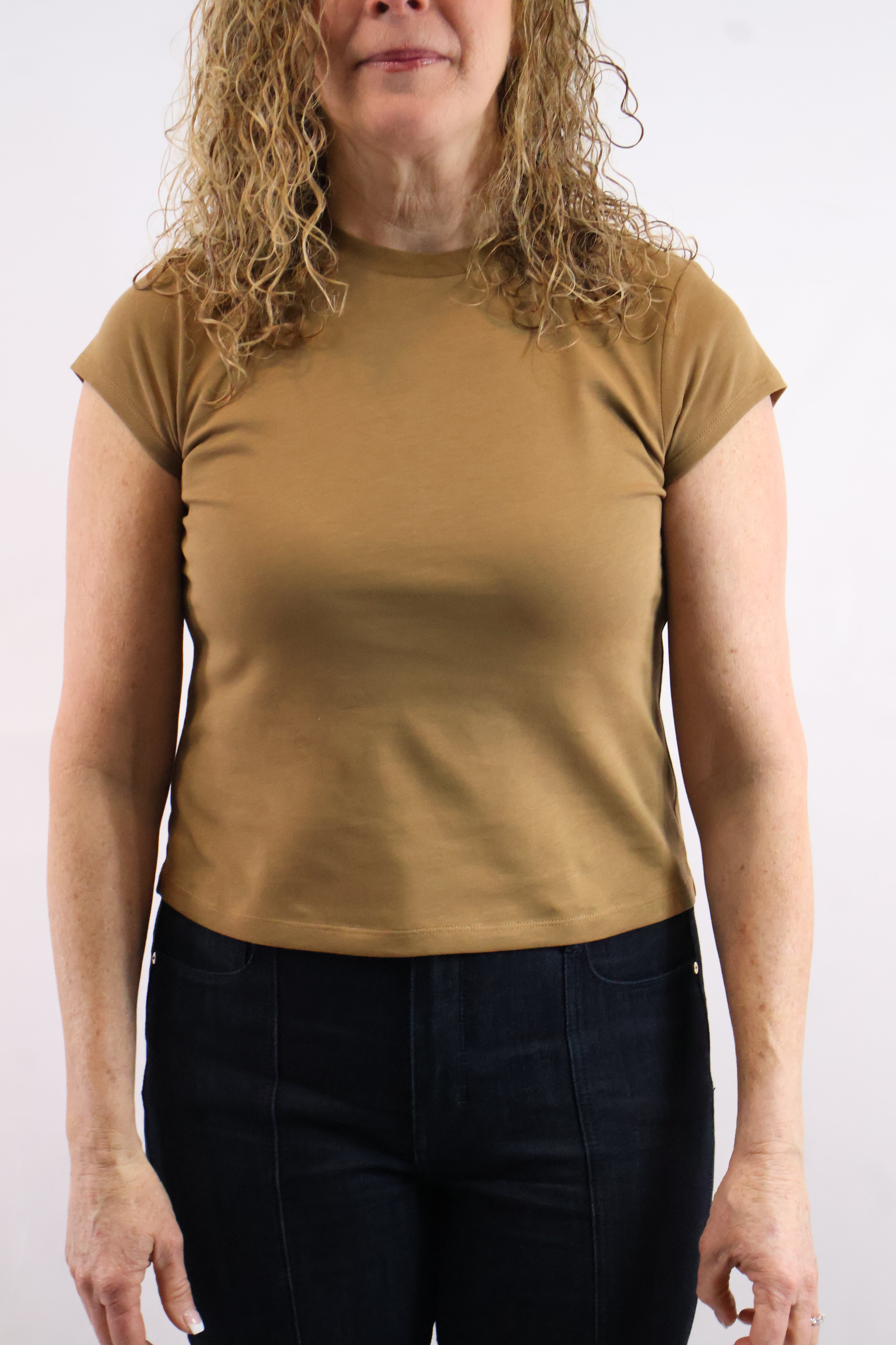 Cap Sleeve Solid Tee