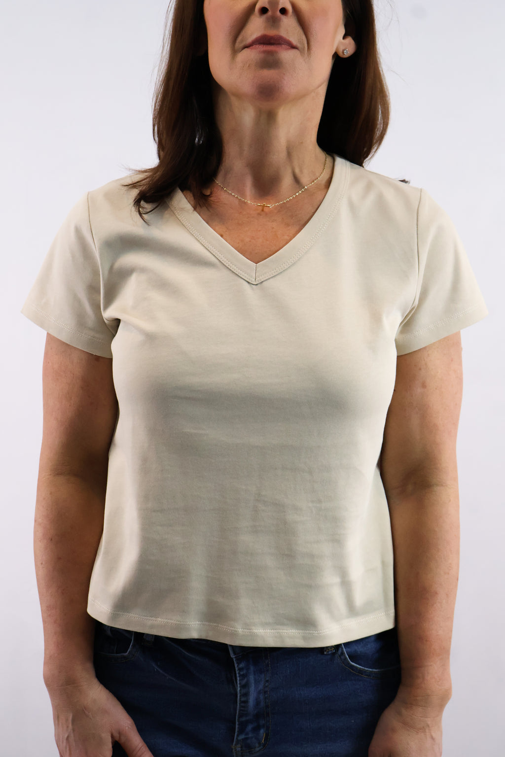 V-Neck Solid Tee