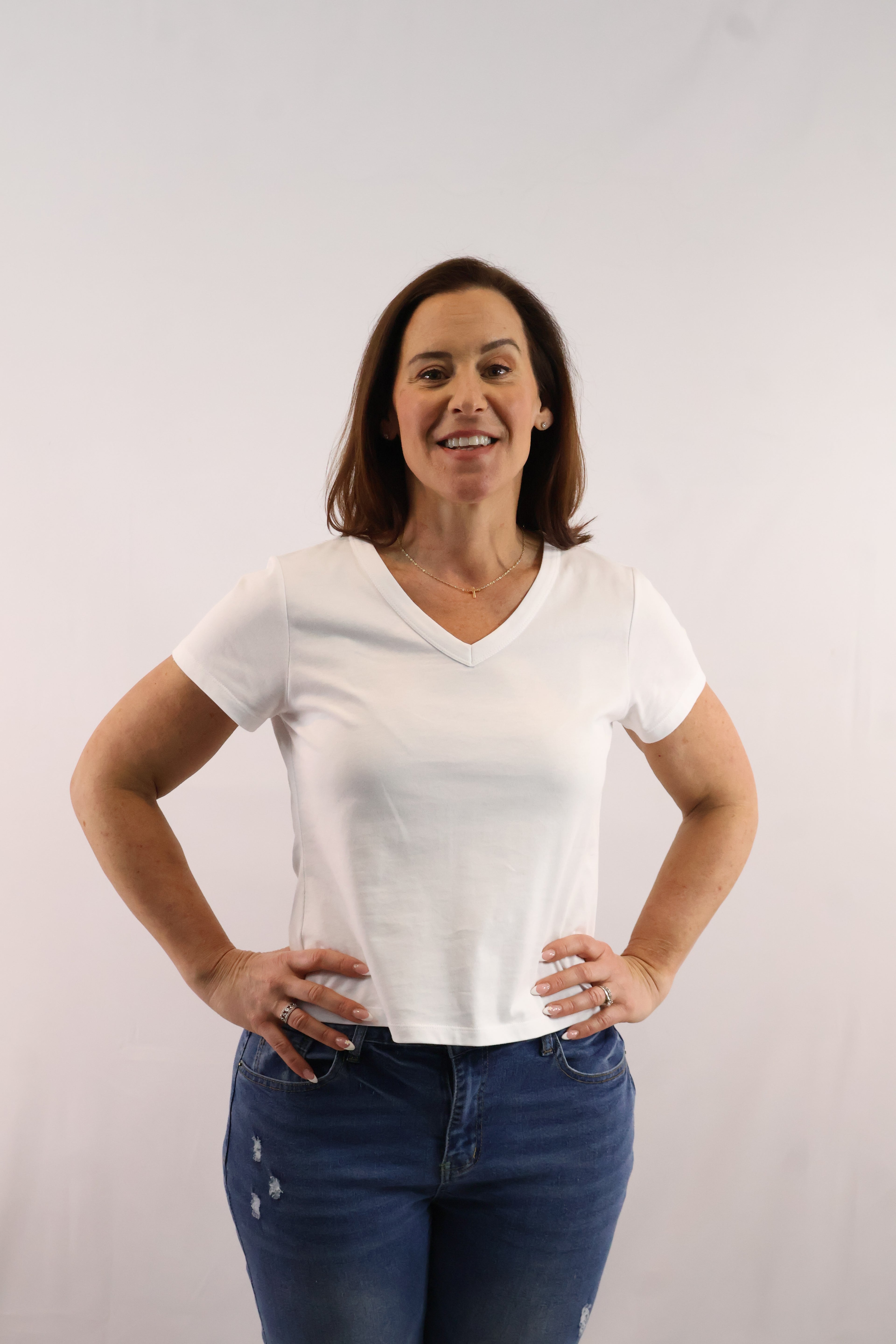 V-Neck Solid Tee