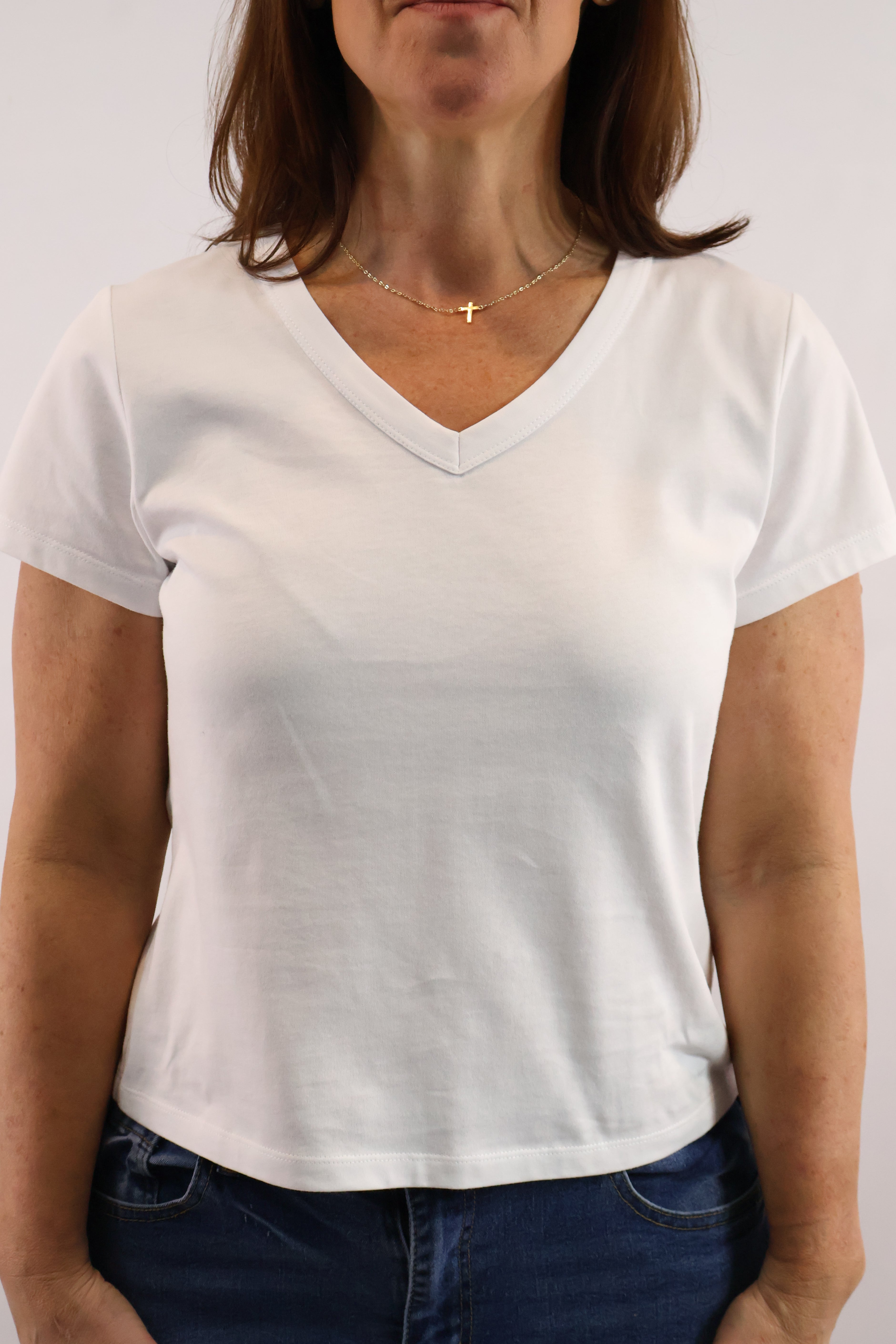 V-Neck Solid Tee