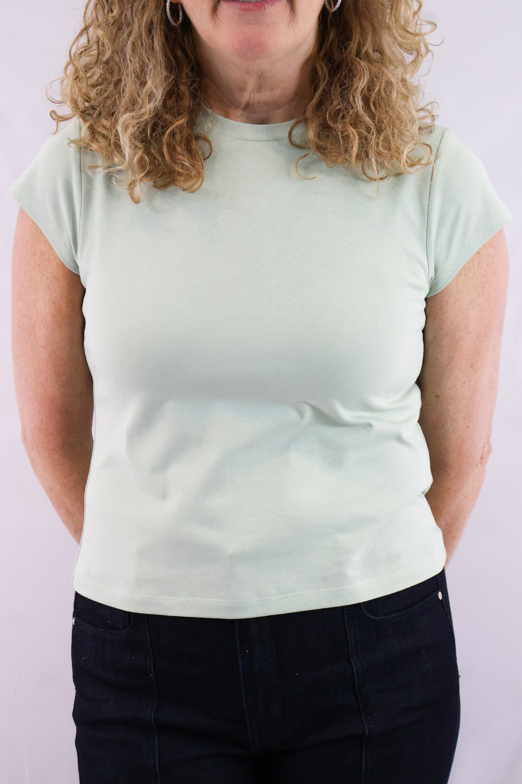 Cap Sleeve Solid Tee