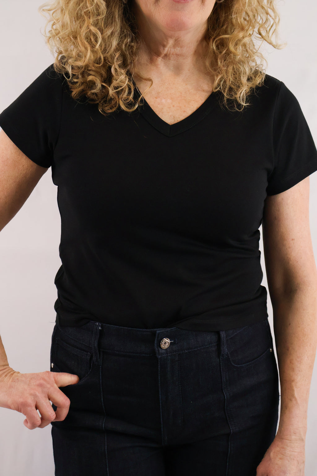 V-Neck Solid Tee