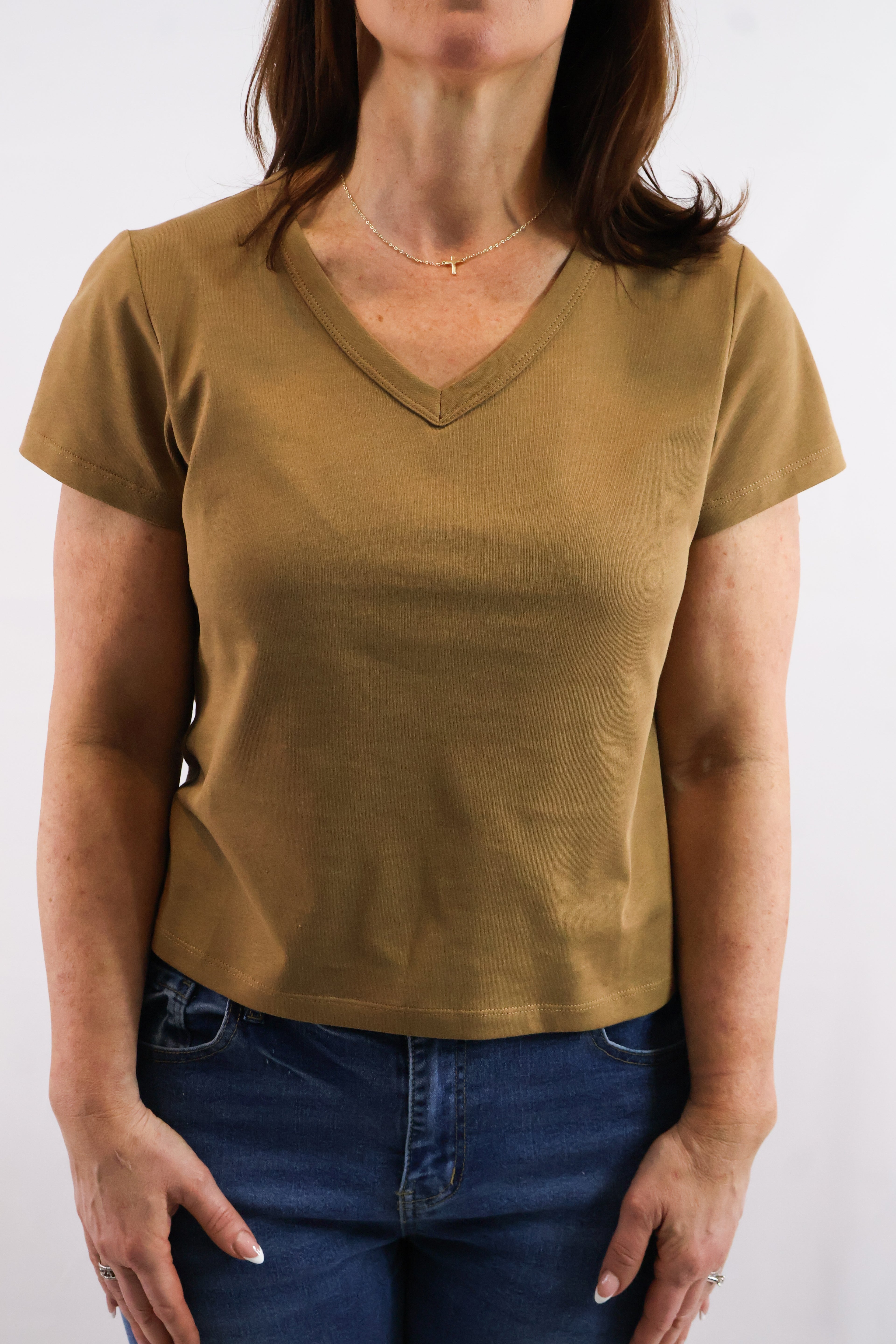 V-Neck Solid Tee