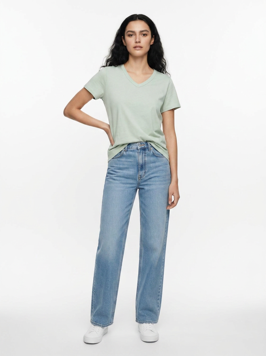 V-Neck Solid Tee
