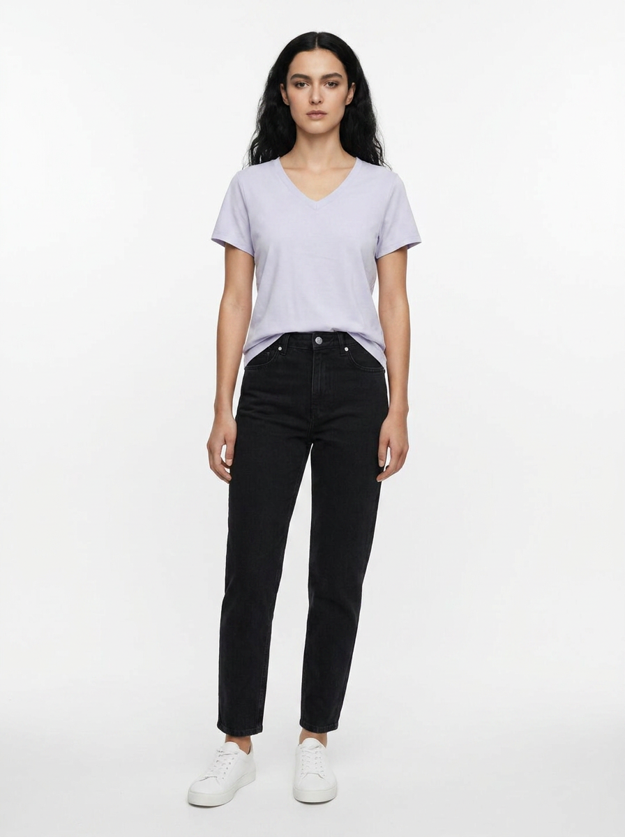 V-Neck Solid Tee